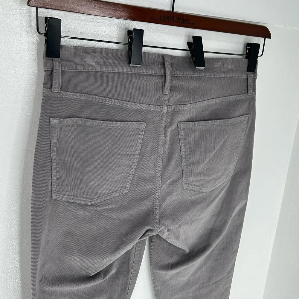 J. Crew Corduroy Pants Size 32 Gray Stretch 5-Pocket‎ Re-Imagined Office 35x28